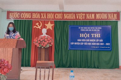 PHÒNG GIÁO DỤC VÀ ĐÀO TẠO TRÀ BỒNG TỔ CHỨC KHAI MẠC HỘI THI GIÁO VIÊN CHỦ NHIỆM LỚP GIỎI CẤP HUYỆN CẤP TIỂU HỌC NĂM HỌC 2021-2022